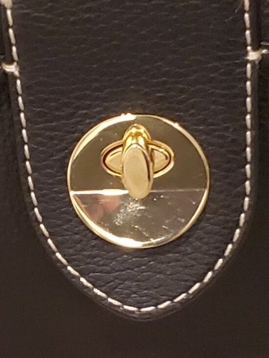 Talbots black leather purse - Picture 3 of 5